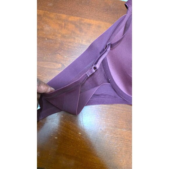 Wacoal Burgundy Underwire Padded Bra Size 34DDD Adjustable Straps Nylon/Spandex - Picture 4 of 6